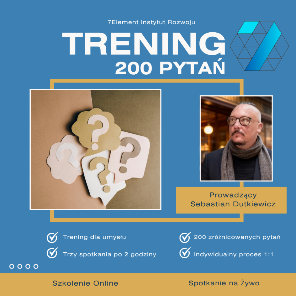 Trening 200 pytań — indywidualny proces 1:1 online